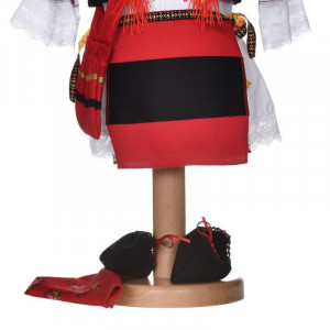 Set costum popular fetita, trusou botez landou si lumanare, decor traditional, Denikos® 1057 - Img 4