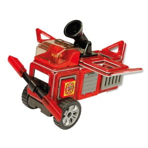 Set magnetic Magformers, Uimitorul set cu vehicule de interventie - Img 4