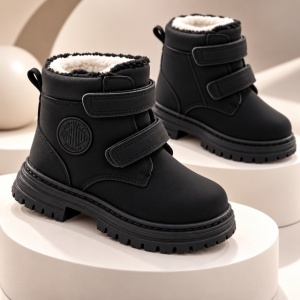 Ghete imblanite pentru copii, Model Mountain Style, Negru - Img 3