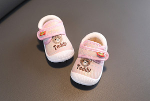 Pantofi imblaniti in carouri roz - Teddy - Img 4