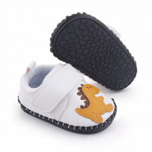 Pantofiori albi pentru baietei - Dino - Img 3