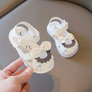 Sandale albe pentru fetite - Sonya