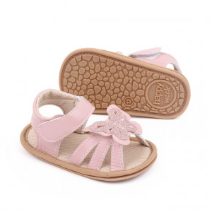 Sandalute roz cu fluturas