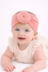 Bentita turban lata roz somon
