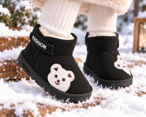 Cizme negre Teddy, SuperBaby, Unisex, Piele ecologica - Img 2