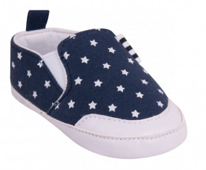 Espadrile bleumarine cu stelute pentru bebelusi