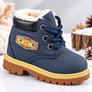 Ghetute imblanite, SuperBaby Model OK Fashion, Bleumarine, Baieti, Piele ecologica