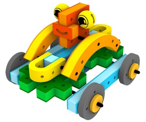 Joc de construit cu blocuri Combiner, Bakoba - Img 4