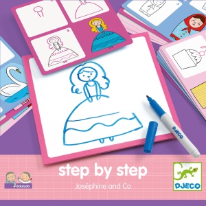 Joc Eduludo Deseneaza pas cu pas printese, Djeco - Img 2