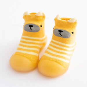 Mocasini cu talpa antiderapanta - Yellow teddy