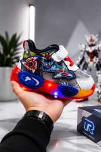 Pantofi sport cu lumini LED, Model Robo, Multicolor - Img 3