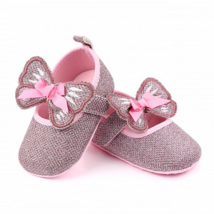 Pantofiori roz pentru fetite - Fluturas