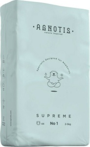 Scutece hipoalergenice Supreme Agnotis, marimea nr.1, 2-5 kg, 44 bucati - Img 6