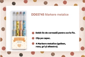 Set 4 markere metalice, Djeco - Img 2