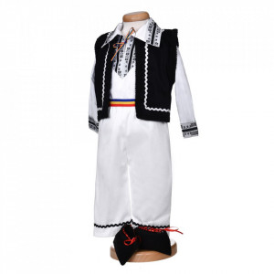 Set botez popular baiat, trusou botez landou, lumanare si costum national, Denikos® C9291 - Img 4