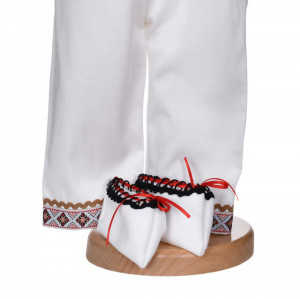 Set botez traditional baietel, trusou botez landou, lumanare si costum popular, Denikos® 1042 - Img 4