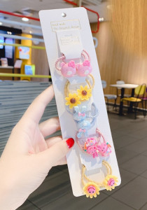 Set de 10 elastice pentru par - Figurine colorate