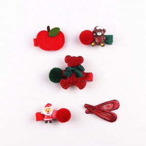 Set de 6 accesorii pentru par - I love Christmas