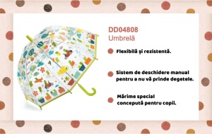 Umbrela pentru copii Broscute, Djeco - Img 3