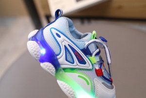 Adidasi multicolori cu luminite pentru baietei - Img 7