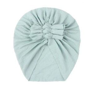 Caciulita bleu tip turban cu trei fundite - Img 2