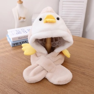 Caciulita crem plusata pentru copii - Pinguin - Img 2
