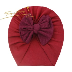 Caciulita tip turban cu fundita in fata - Img 11