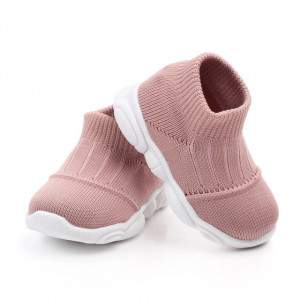 Mocasini tip adidas roz pudra