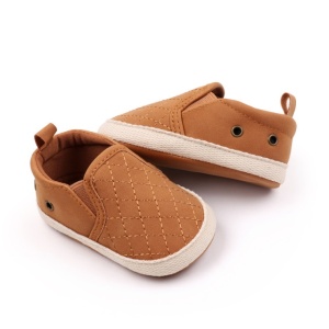 Pantofi maro tip mocasini pentru bebelusi - Img 6