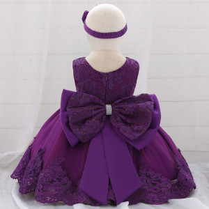 Rochita ocazie cu dantela - Purple - Img 3