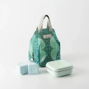 Set geanta termoizolanta Mealtote cu cutie Grow bento, Miniware Ready Go! Bento, 4 piese, Prickly Pear - Img 4