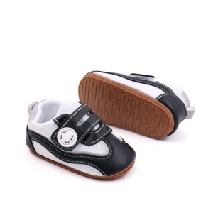 Adidasi albi cu negru pentru baietei - Baby - Img 6