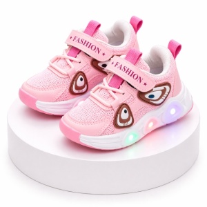 Adidasi roz cu luminite Panda New Style - Img 7