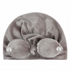 Caciulita tip turban din catifea cu perlute - Img 6