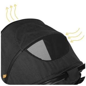 Carucior transformabil 2 in 1 Skiddou Nasjo Onyx, Negru - Img 12