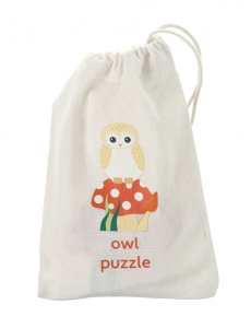 Mini puzzle din lemn bufnita 3D, Orange Tree Toys - Img 2