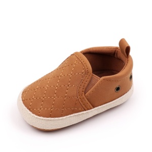Pantofi maro tip mocasini pentru bebelusi - Img 7