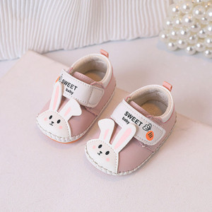 Pantofiori roz pentru fetite - Iepuras