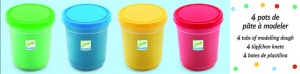 Plastilina 4 tuburi culori clasice, Djeco - Img 2