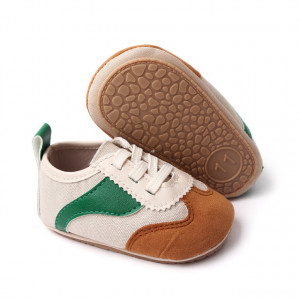 Adidasi crem cu maro si verde - Sporty