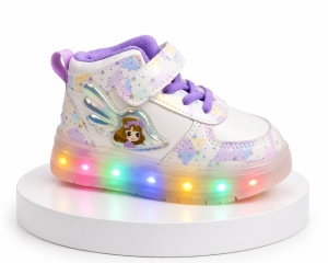 Adidasi pentru copii cu luminite LED multicolore model printesa - Img 3