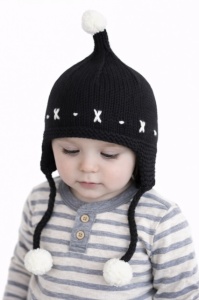 Caciulita neagra crosetata tip piticot