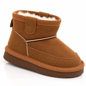 Cizme imblanite pentru copii, Model Good Style 2, Maro