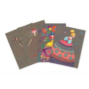 Joc creativ de razuit Fete frumoase, Djeco - Img 2