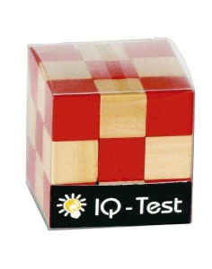 Joc logic IQ 3D Puzzle Cub natur-rosu, Fridolin - Img 3