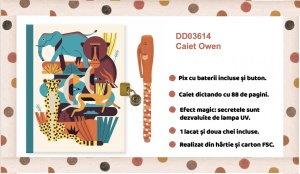 Jurnal secret cu pix magic Owen, Djeco - Img 2