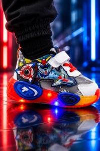 Pantofi sport cu lumini LED, Model Robo, Multicolor - Img 4