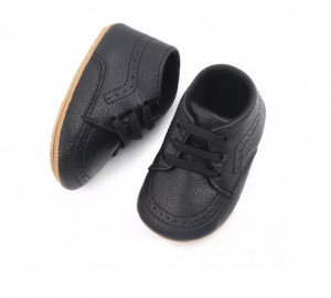 Pantofiori negri eleganti pentru baietei - Img 3