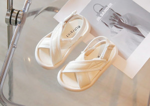 Sandale albe pentru fetite - Anda