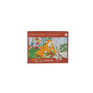 Set creativ Picteaza cu numere Gradina, Moulin Roty - Img 2